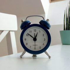 Classic alarm clock on a table
